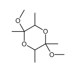 2,5-dimethoxy-2,3,5,6-tetramethyl-1,4-dioxane结构式