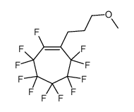 1,3,3,4,4,5,5,6,6,7,7-undecafluoro-2-(3-methoxypropyl)cycloheptene结构式