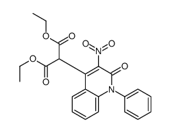 diethyl 2-(3-nitro-2-oxo-1-phenylquinolin-4-yl)propanedioate Structure