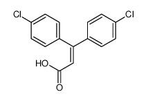 3,3-bis(4-chlorophenyl)prop-2-enoic acid Structure