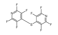 2,3,5,6-tetrafluoro-4-(2,3,5,6-tetrafluoropyridin-4-yl)sulfanylpyridine结构式