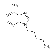 9-pentylpurin-6-amine structure