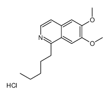 6,7-dimethoxy-1-pentylisoquinolin-2-ium,chloride Structure