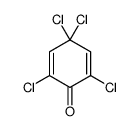 2,4,4,6-Tetrachloro-2,5-cyclohexadien-1-one structure