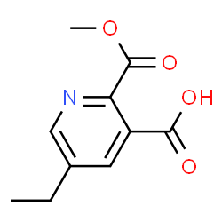 2,3-Pyridinedicarboxylicacid,5-ethyl-,2-methylester(9CI) Structure