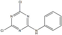 2-phenylamino-4,6-dichloro-s-triazine Structure