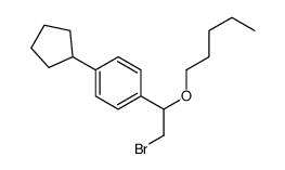 [α-(Bromomethyl)-p-cyclopentylbenzyl]pentyl ether structure