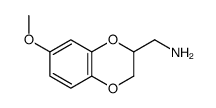 1-(7-METHOXY-2,3-DIHYDRO-1,4-BENZODIOXIN-2-YL)METHANAMINE structure