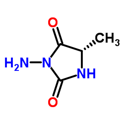 2,4-Imidazolidinedione,3-amino-5-methyl-,(5S)-(9CI)结构式