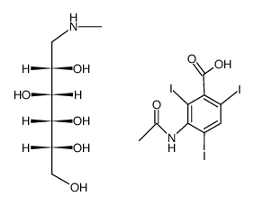 3-acetamido-2,4,6-triiodo-benzoate structure