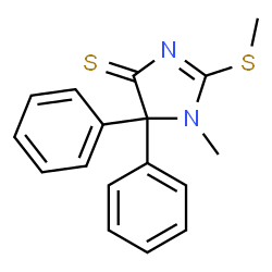 1-Methyl-2-(methylthio)-5,5-diphenyl-2-imidazoline-4-thione Structure