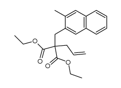 [3-Methyl-2-naphthyl-methyl]-allyl-malonsaeure-diaethylester结构式