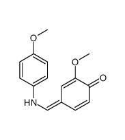 (4Z)-2-methoxy-4-[(4-methoxyanilino)methylidene]cyclohexa-2,5-dien-1-one结构式