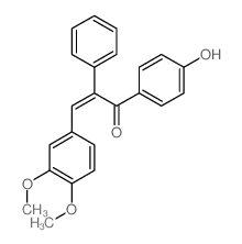 Chalcone,4'-hydroxy-3,4-dimethoxy-a-phenyl- (8CI) structure