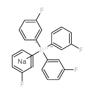 Borate(1-),tetrakis(3-fluorophenyl)-, sodium (1:1)结构式