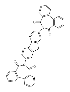 6-[7-(5,7-dioxobenzo[d][2]benzazepin-6-yl)-9H-fluoren-2-yl]benzo[d][2]benzazepine-5,7-dione结构式