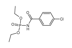 diethyl p-chlorobenzoylphosphoramidate Structure