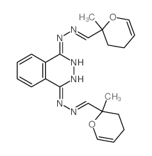 2H-Pyran-2-carboxaldehyde,3,4-dihydro-2-methyl-, 1,4-phthalazinediyldihydrazone (8CI)结构式