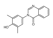3-(4-hydroxy-3,5-dimethylphenyl)quinazolin-4-one结构式