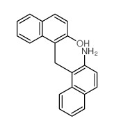 2-Naphthalenol,1-[(2-amino-1-naphthalenyl)methyl]- structure