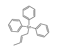 (E)-(but-2-enyl)triphenyltin结构式