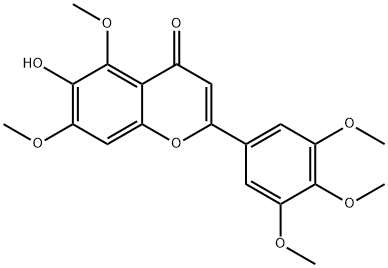 6-Hydroxy-5,7,3',4',5'-pentamethoxyflavone结构式