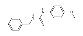 N1-benzyl-N2-(4-methoxyphenyl)-thiourea结构式