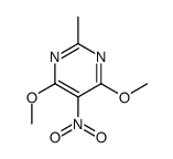 4,6-Dimethoxy-2-methyl-5-nitropyrimidine structure