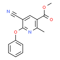 Methyl 5-cyano-2-methyl-6-phenoxynicotinate结构式