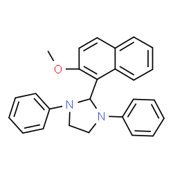 2-(2-Methoxy-1-naphthyl)-1,3-diphenylimidazolidine结构式