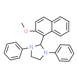 2-(2-Methoxy-1-naphthyl)-1,3-diphenylimidazolidine Structure