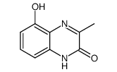 2(1H)-Quinoxalinone,5-hydroxy-3-methyl- Structure