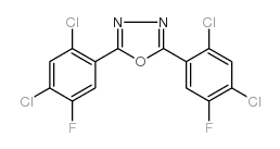 2,5-bis(2,4-dichloro-5-fluorophenyl)-1,3,4-oxadiazole Structure