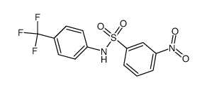 3-Nitro-N-[4-(trifluoromethyl)phenyl]benzenesulfonamide Structure