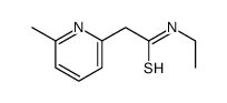 N-ethyl-2-(6-methylpyridin-2-yl)ethanethioamide结构式