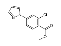 Methyl 2-chloro-4-(1H-pyrazol-1-yl)benzoate Structure