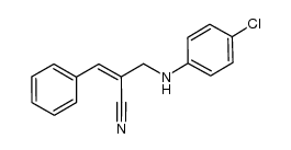 2-(((4-chlorophenyl)amino)methyl)-3-phenylacrylonitrile结构式