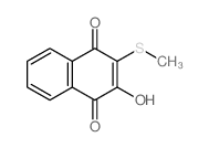 1,4-Naphthalenedione,2-hydroxy-3-(methylthio)-结构式