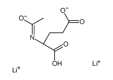 dilithium N-acetyl-L-glutamate结构式