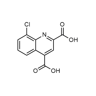 8-氯喹啉-2,4-二羧酸结构式