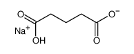 sodium hydrogen glutarate Structure