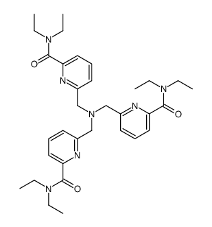 6-[[bis[[6-(diethylcarbamoyl)pyridin-2-yl]methyl]amino]methyl]-N,N-diethylpyridine-2-carboxamide结构式