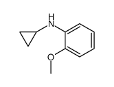 Benzenamine, N-cyclopropyl-2-methoxy- (9CI) structure