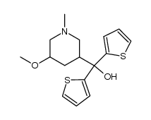 5-Methoxy-1-methyl-α,α-di(2-thienyl)-3-piperidinemethanol Structure