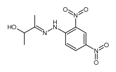 3-Hydroxy-2-butanone 2,4-dinitrophenyl hydrazone结构式