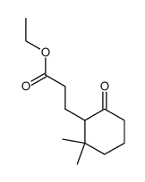 3-(2,2-dimethyl-6-oxo-cyclohexyl)-propionic acid ethyl ester Structure