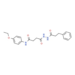 N-(4-ethoxyphenyl)-4-oxo-4-[2-(3-phenylpropanoyl)hydrazinyl]butanamide Structure