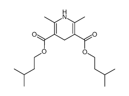 2,6-Dimethyl-1,4-dihydro-pyridine-3,5-dicarboxylic acid bis-(3-methyl-butyl) ester Structure