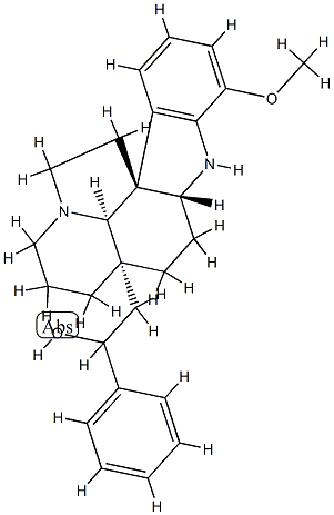 17-Methoxy-21-phenylaspidospermidin-21-ol Structure