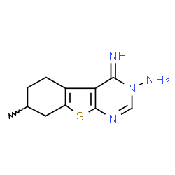 4-Imino-7-methyl-5,6,7,8-tetrahydro[1]benzothieno[2,3-d]pyrimidin-3(4H)-amine structure